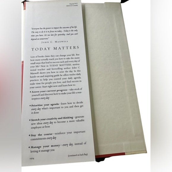Today Matters By John C. Maxwell (Hardback - Like New) 📆 - Picture 3 of 3